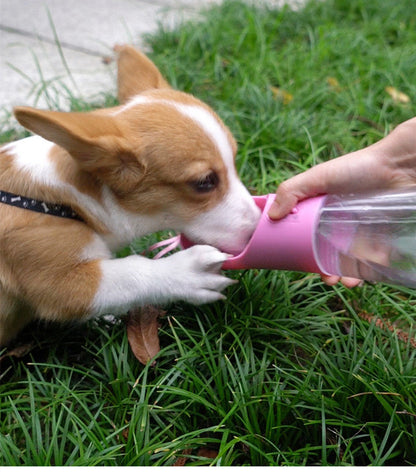 Dog Water Bottle Portable Pet Water Bottle Leak Proof Dog Water Dispenser And Food, Lightweight Dog Travel Water Bottle Bowl For Walking And Travel