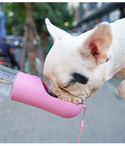 Dog Water Bottle Portable Pet Water Bottle Leak Proof Dog Water Dispenser And Food, Lightweight Dog Travel Water Bottle Bowl For Walking And Travel