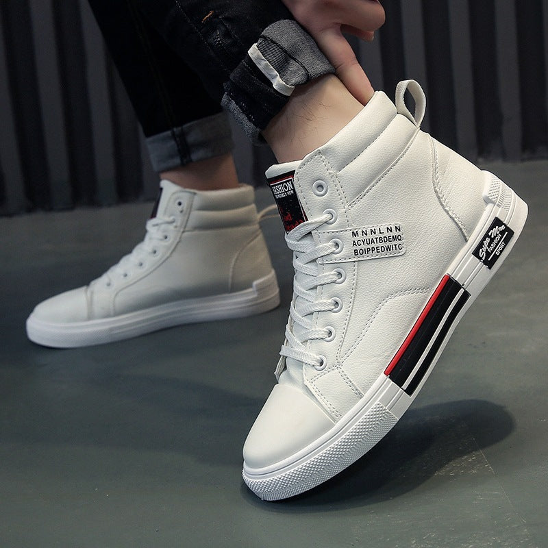 New High-top Sneakers With Velvet To Keep Warm