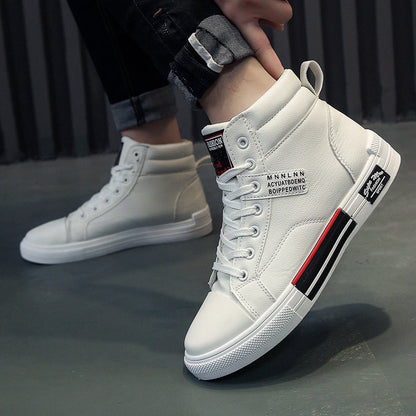 New High-top Sneakers With Velvet To Keep Warm