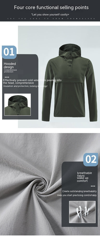 Outdoor Casual Sports Jacket Men's Mountaineering Quick-drying Waterproof Windbreaker