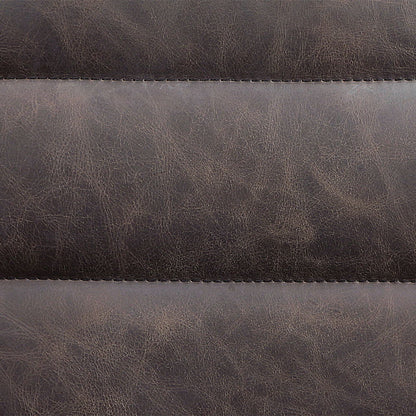 Pipino - Accent Chair With Swivel - Antique Ebony Top Grain Leather