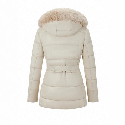 Snow And Snow Cotton Jacket With Lightweight Quilted Hooded