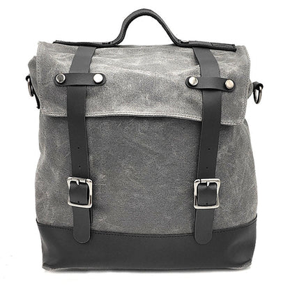 Thick Waterproof Large Capacity Canvas Motorcycle Side Bag
