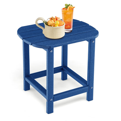 18 Inch Weather Resistant Side Table for Garden Yard Patio
