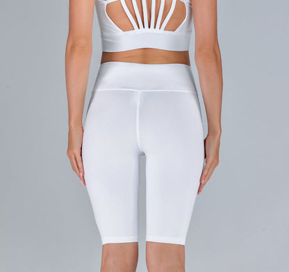 Hollow Breathable Slim Hip Yoga Shorts