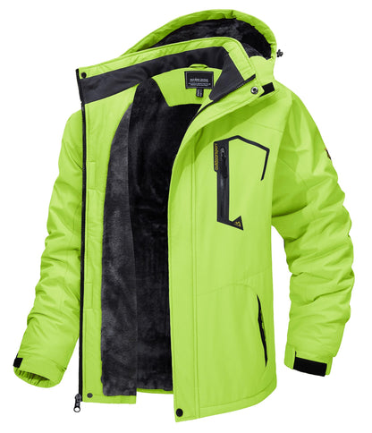 Outdoor Waterproof Winter Jacket Detachable Hat