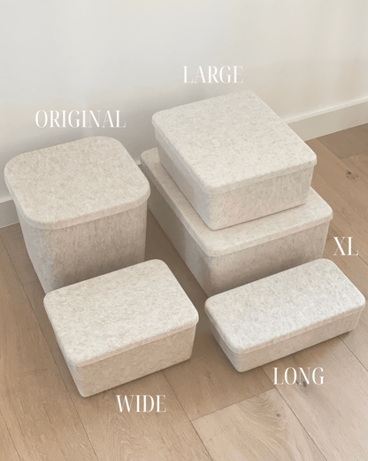 The Sculpted Bin - Large with Lid | Set of 3