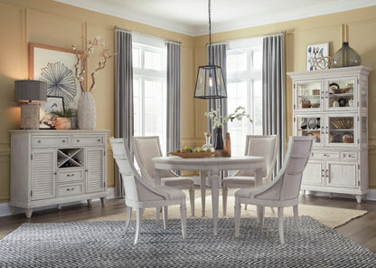 Newport - Round Dining Table - Alabaster