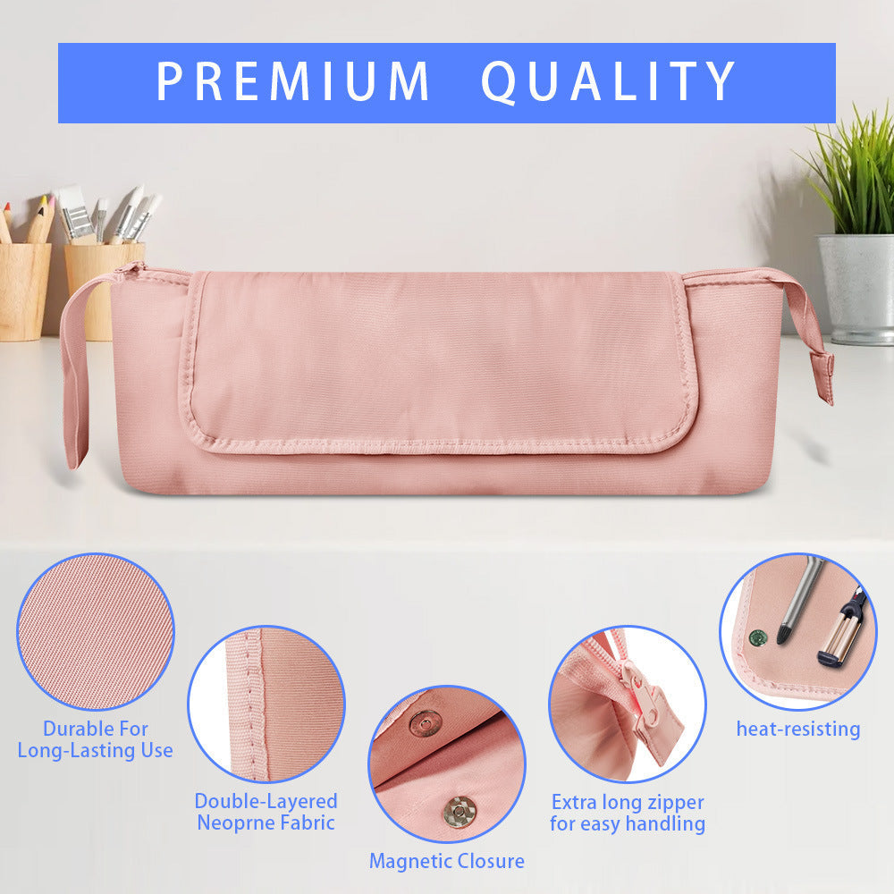 Portable Travel Anti-scald Hair Curler Hair Dryer Bag