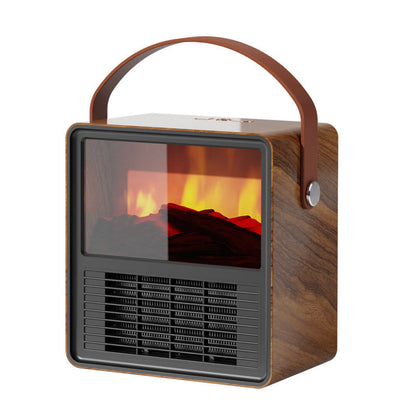 Household Small Wood Grain Electric Heater