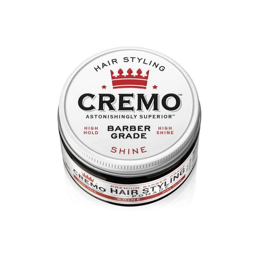 2-Pack: Cremo Premium Barber Grade Hair Styling Shine Pomade 4oz