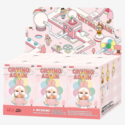 [IN STOCK] POPMART CRYBABY Crying Again Series - Vinyl Face Plush Blind Box