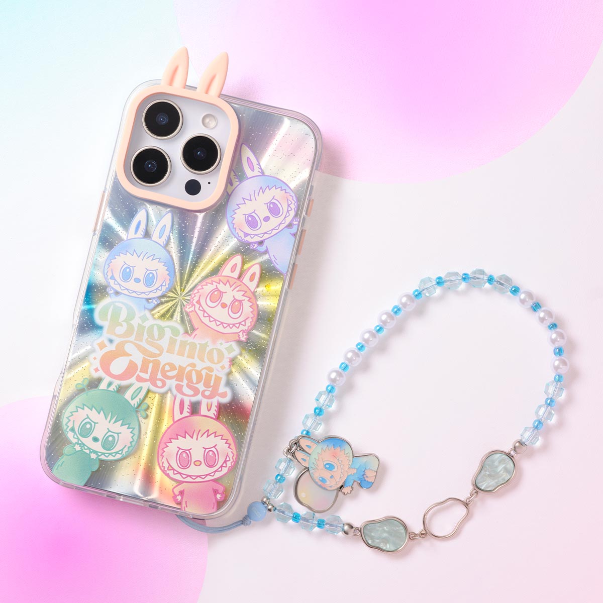 [In Stock] POPMART Big into Energy Series-Phone Charm Blind Box Labubu (SEALED)