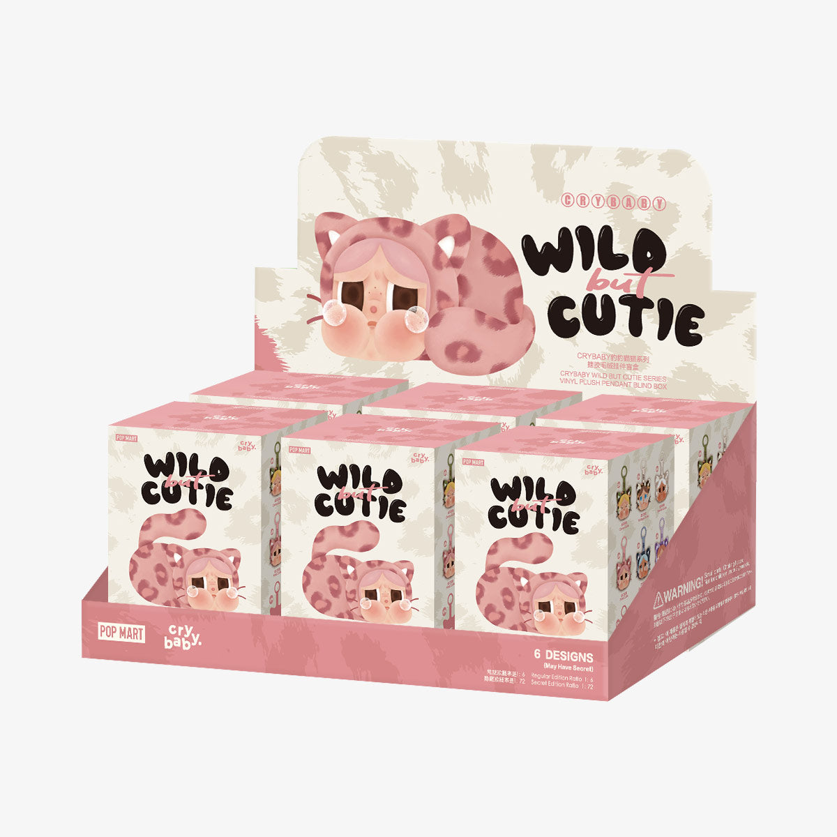 [IN STOCK] POPMART CRYBABY Wild but Cutie Series - Vinyl Plush Pendant Blind Box