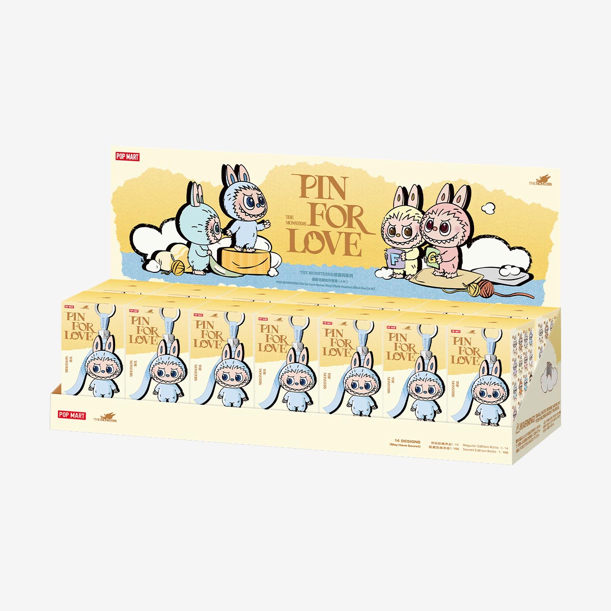[CHOOSE YOUR LETTERS OPTION!] [IN STOCK] POPMART Labubu Pin for Love