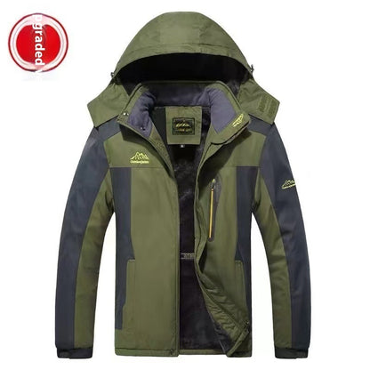 Winter Long Sleeved Windproof Ski Jacket Down