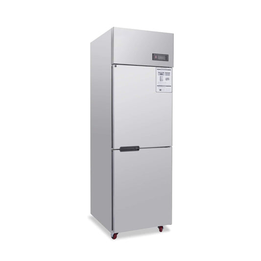 24-Inch Commercial 15 Cu.Ft Stainless Steel Reach-In Refrigerator With Two Split Doors (SAK67230)