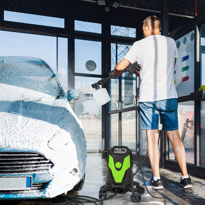 2400 PSI Electric Pressure Washer with 4 Universal Wheels