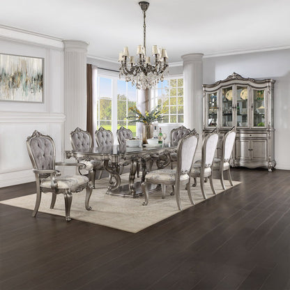Ariadne - Side Chair (Set of 2) - Velvet & Antique Platinum