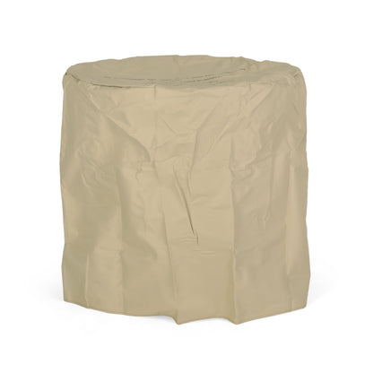 Alora 25-Inch Round 40K BTU Liquid Propance Concrete Fire Pit (SAK88764)