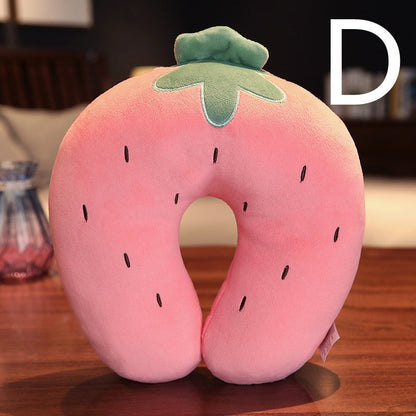 Cute U-shaped Neck Pillow For Travel And Sleep In A Car