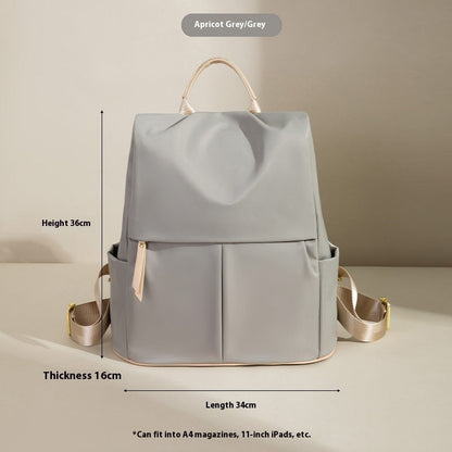 Fashion Commuter Contrast Color Travel Bag Large-capacity Backpack