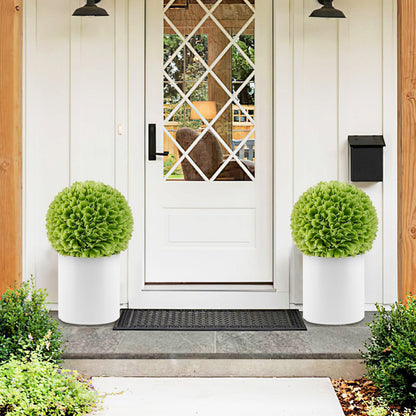 2 Pieces Artificial Plant Topiary Balls Faux Boxwood Decorative Balls