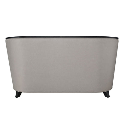 Zemocryss - Loveseat With 2 Pillows - Beige Fabric