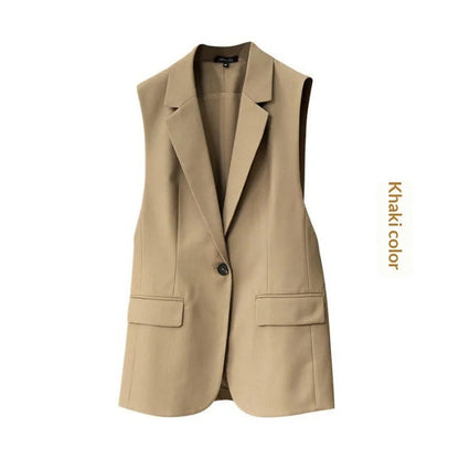 Korean-style Versatile Womens Blazer Vest