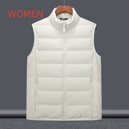 Thickened Down Jacket Stand-Up Collar Lightweight Couples Vest Outerwear