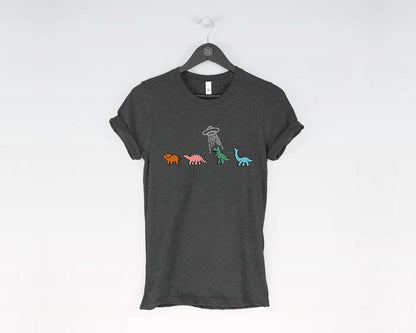 Round-neck Cartoon-print Short Sleeves