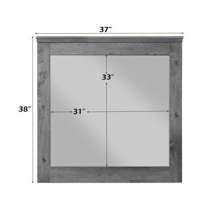 Vidalia - Mirror - Rustic Gray Oak