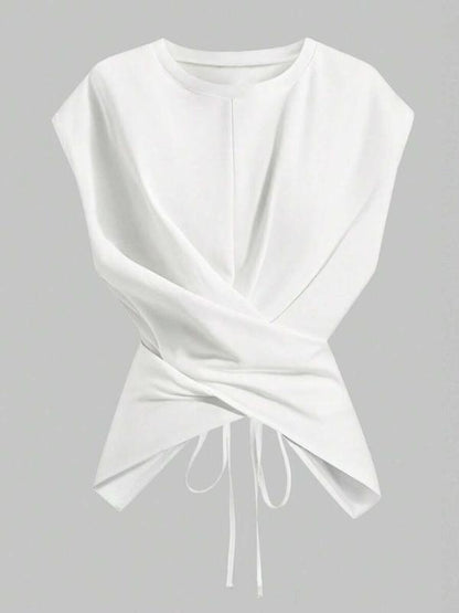 Slimming Versatile Short-sleeve T-shirt New Summer Style
