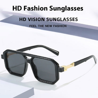 Women's Fashion Reflective Lenses Brown Sun Glasses