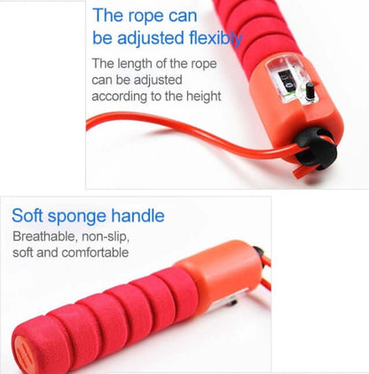 Skipping Rope With Counter Adjustable Length