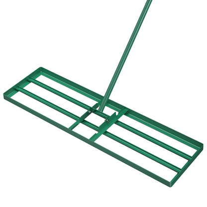 36 x 10 Inch Lawn Leveling Rake with Ergonomic Handle