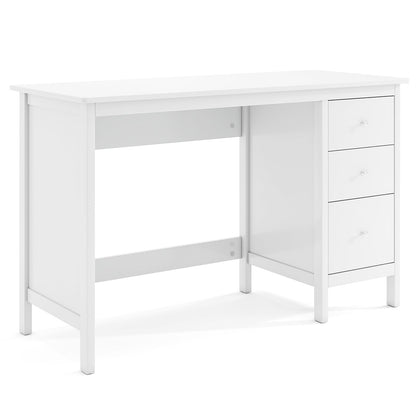 3-Drawer Home Office Study Computer Desk with Spacious Desktop