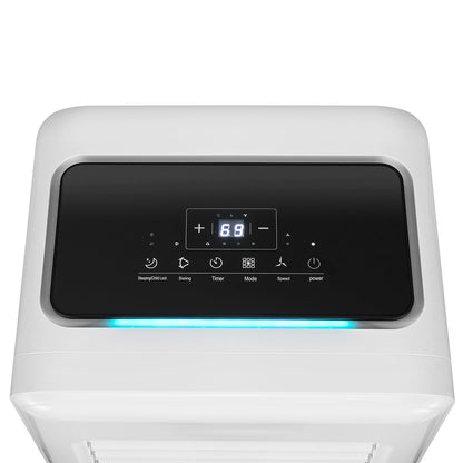 3-in-1 8000 BTU Portable Air Conditioner with Remote Control-White