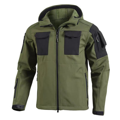 Soft Shell Beetle Top Fleece-lined Windproof Waterproof Jacket