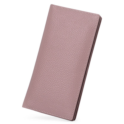 GOIACII Anti-Scanning Womens Long Wallet Ultra-Thin European And American Style Minimalist