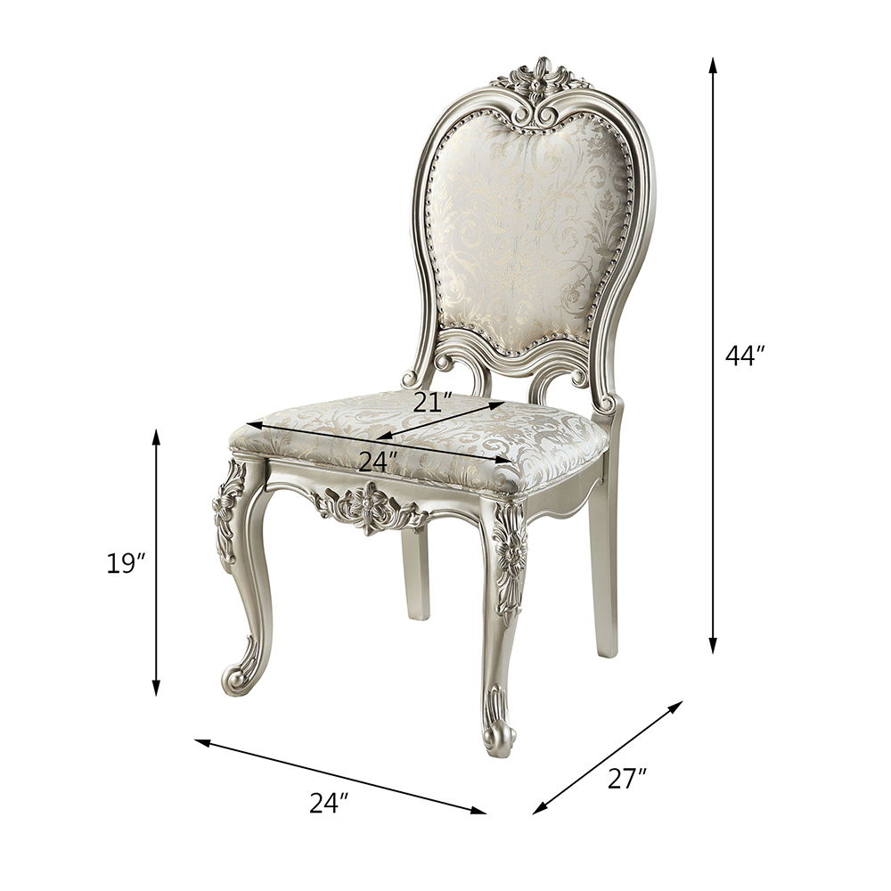 Bently - Side Chair (Set of 2) - Fabric & Champagne