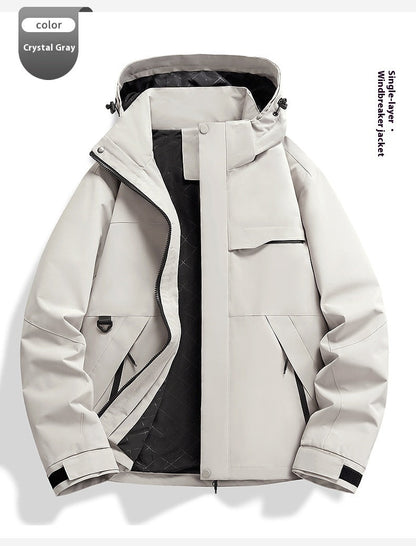 Spring And Autumn New Single Layer Shell Jacket Windproof Waterproof Outdoor Sports Cycling Clothing