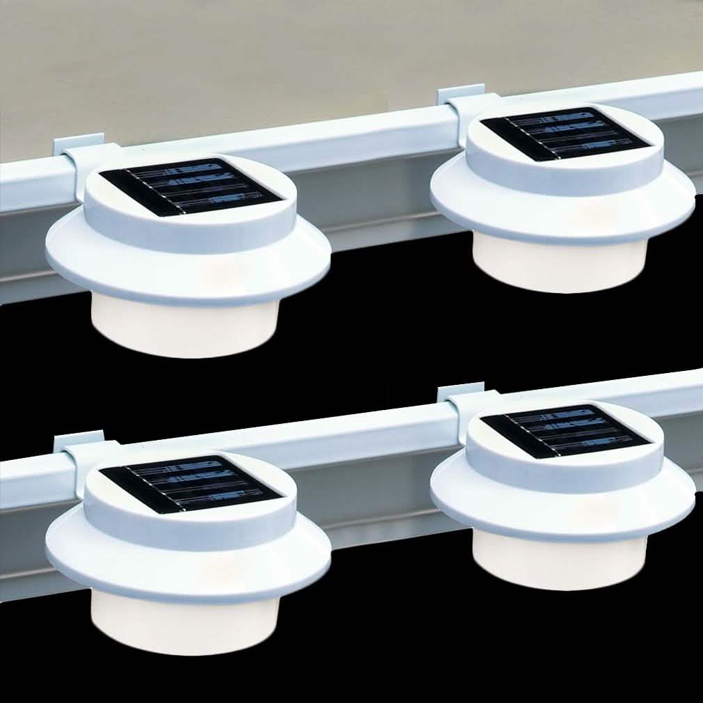 4-Pack: Solar-powered LED Outdoor Lights