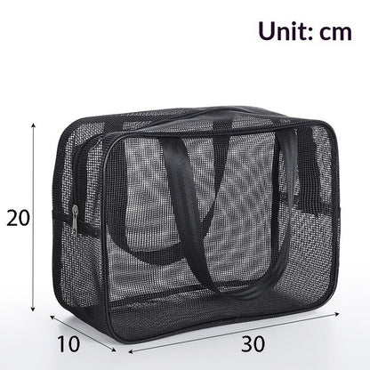 Mens Mesh Toiletry Travel Bag For Bathing Storage