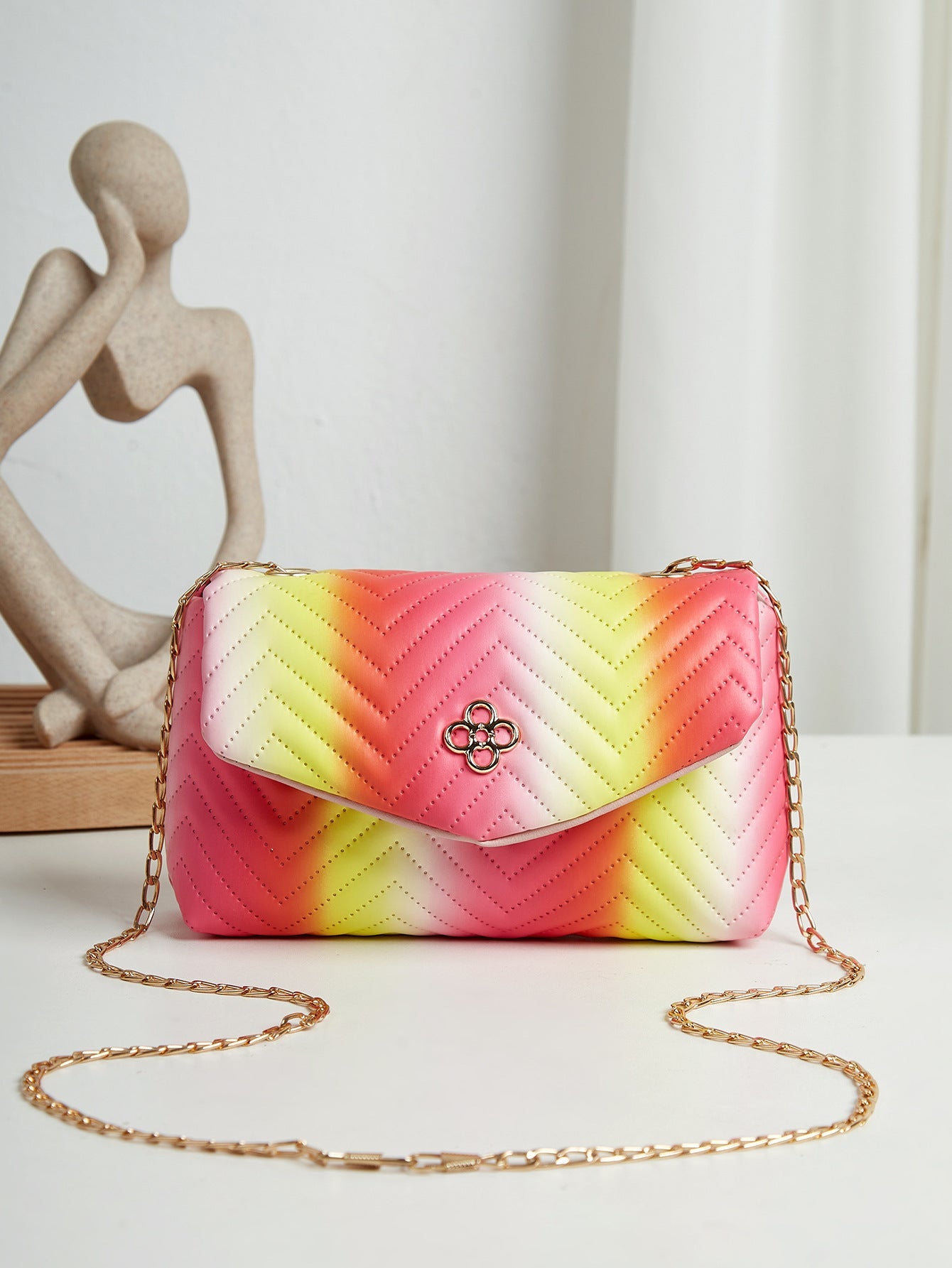 New Contrast Color Polyester Suitable For Portable Travel Lipstick Cosmetics Women's Bag
