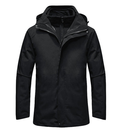 Three-in-one Shell Jacket Removable Thermal Waterproof Work Clothes