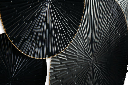 Rhetlen - Wall Decor - Black / Gold Finish