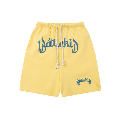 Trendy Shorts Hip Hop Casual Street Retro Cropped Pants Sweatpants