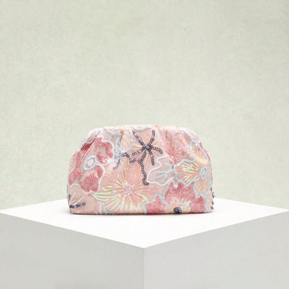 Womens Bag With Intricate Craftsmanship Featuring A Wave And Ink-wash Painting Style